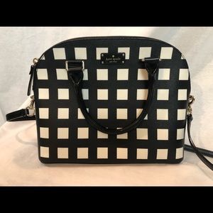 Kate Spade Printed Carli in black and white check